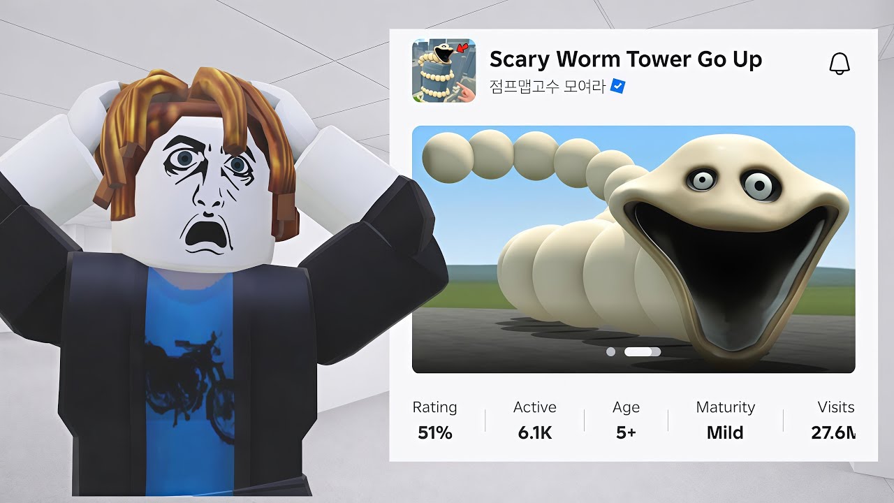 Escape the worm and climb to the top