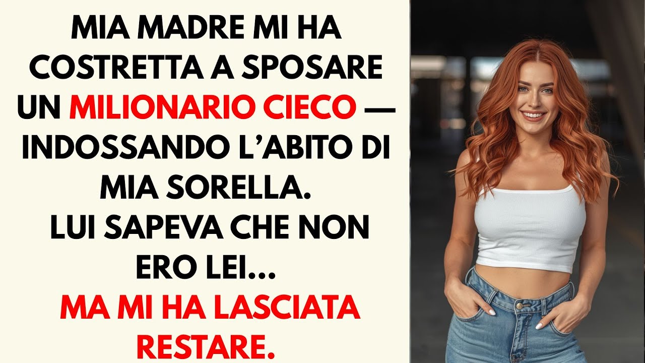Mia Madre Mi Ha Costretta A Sposare Un Milionario Cieco Al Posto Di Mia Sorella Ma Lui Sapeva Tutto.