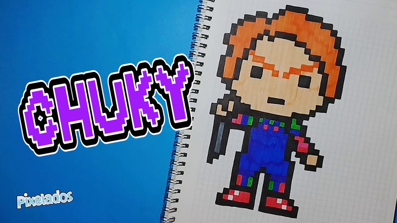 COMO DIBUJAR CHUCKY PIXEL ART - PIXELADOS