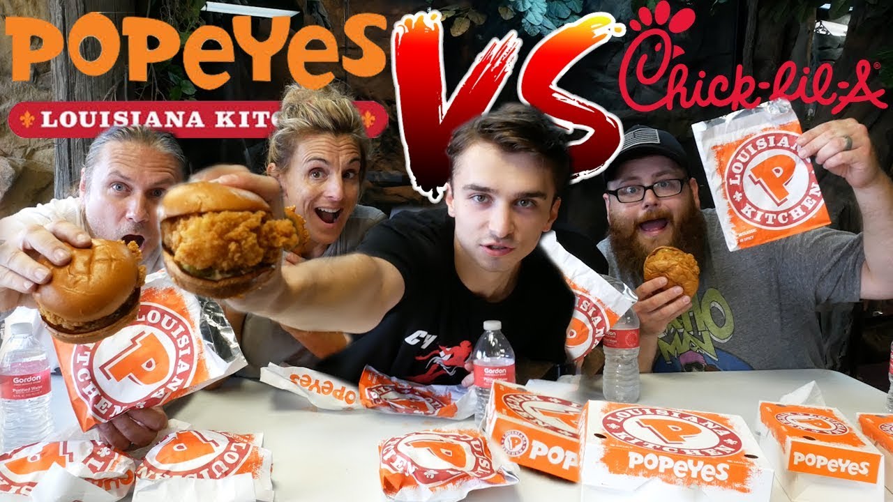Taste Testing The New POPEYES SPICY CHICKEN SANDWICH!!