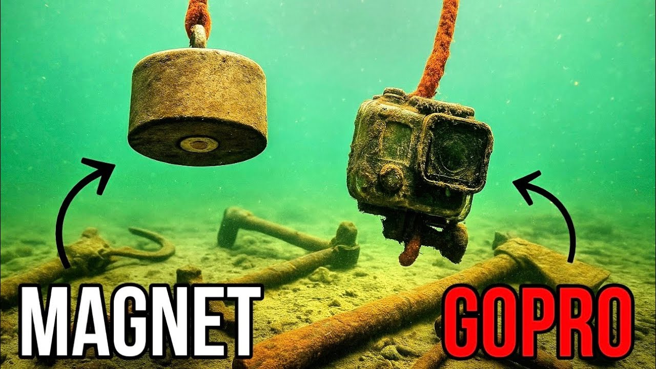 Underwater Magnet Fishing Caught THIS on Camera!