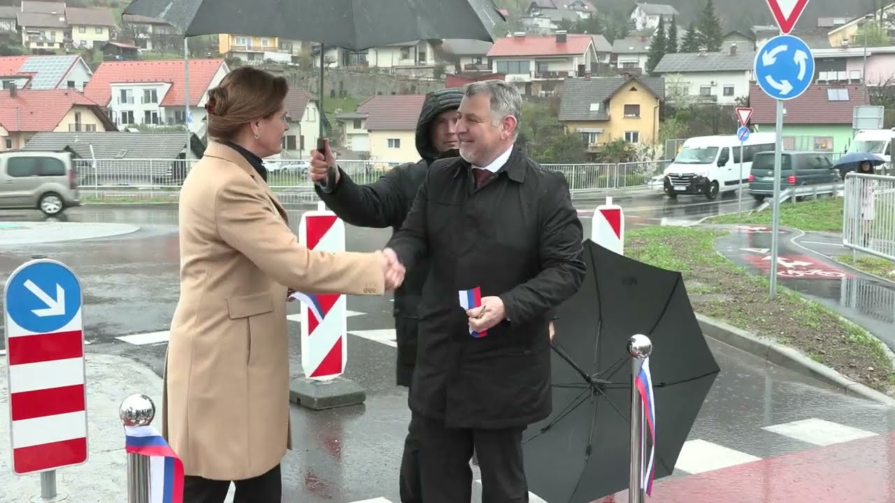 SEVNICA: Krožišče še uradno predali svojemu namenu