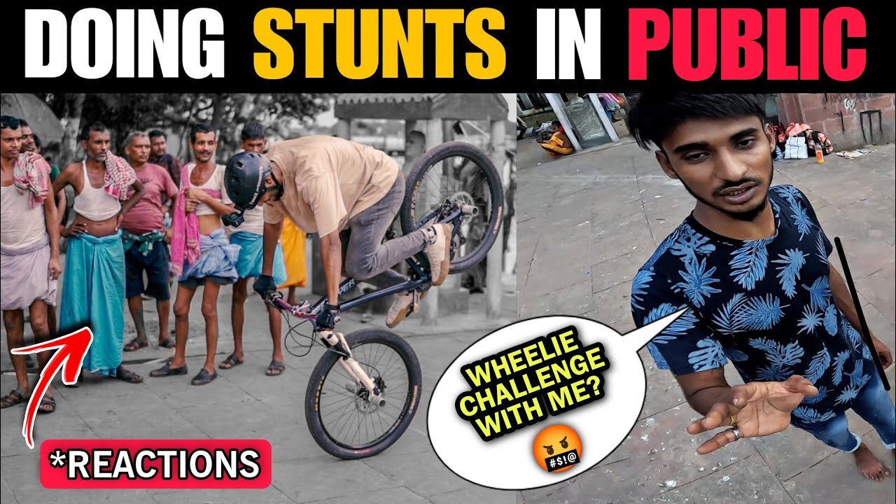 PUBLIC REACTIONS TO CYCLE STUNT 😱 | Infinity Riderzz