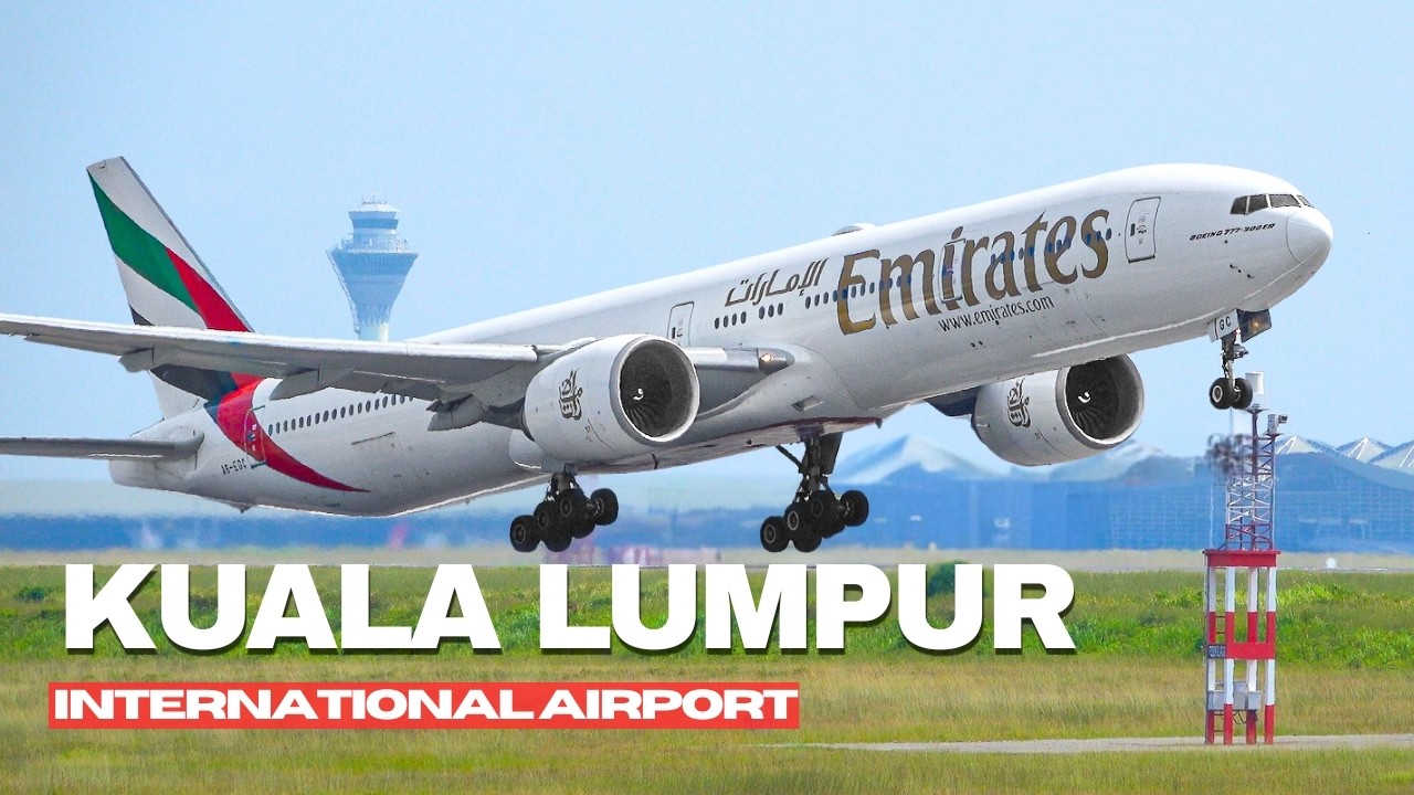 ✈️🇲🇾 Удивительные моменты наблюдения за самолетами в аэропорту Куала-Лумпура (KUL/WMKK)