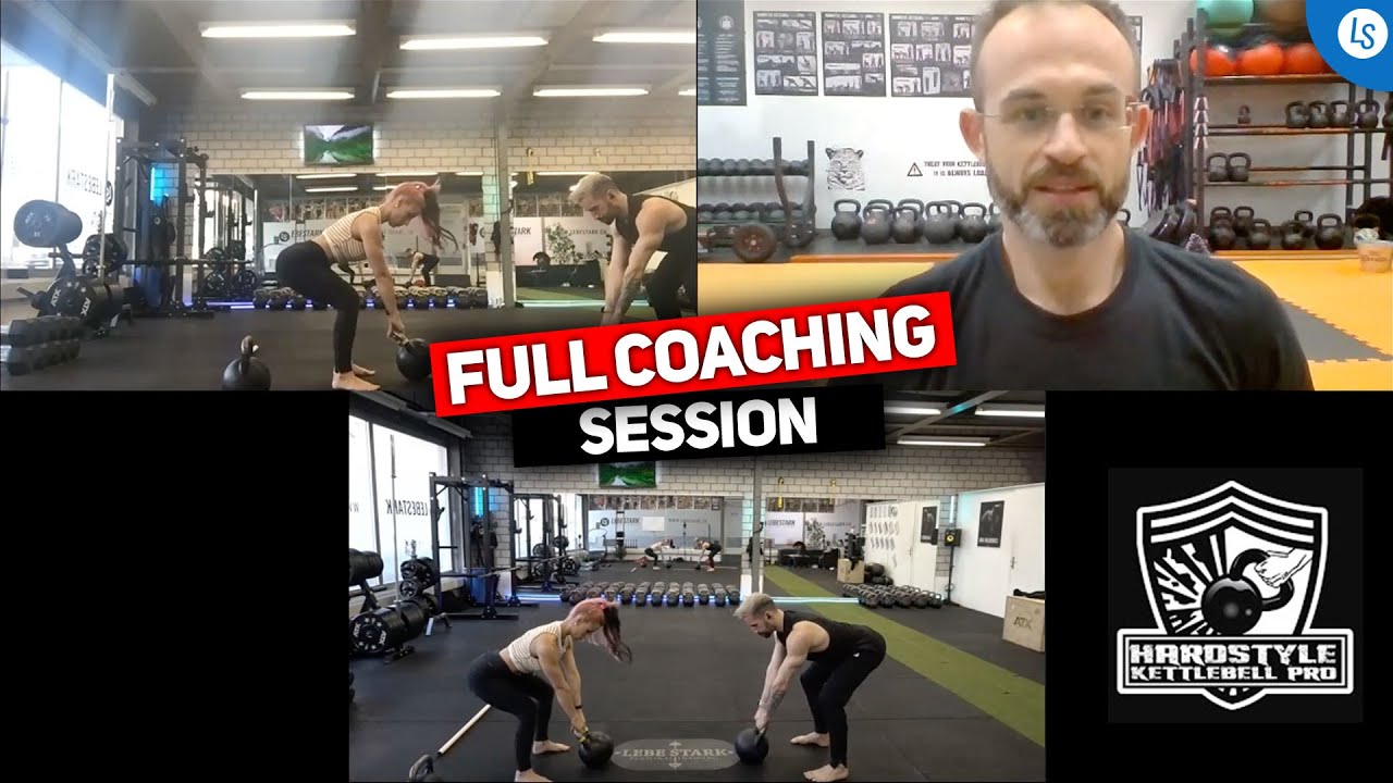 Learning The HARDSTYLE SWING With Louka Kurcer From Hardstyle Kettlebell Pro