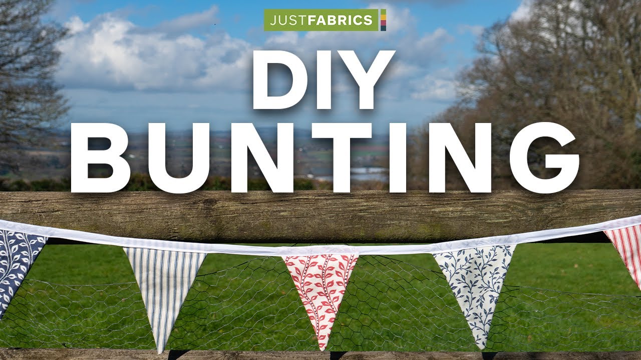 How To Make Bunting! Easy DIY Bunting  | Just Fabrics