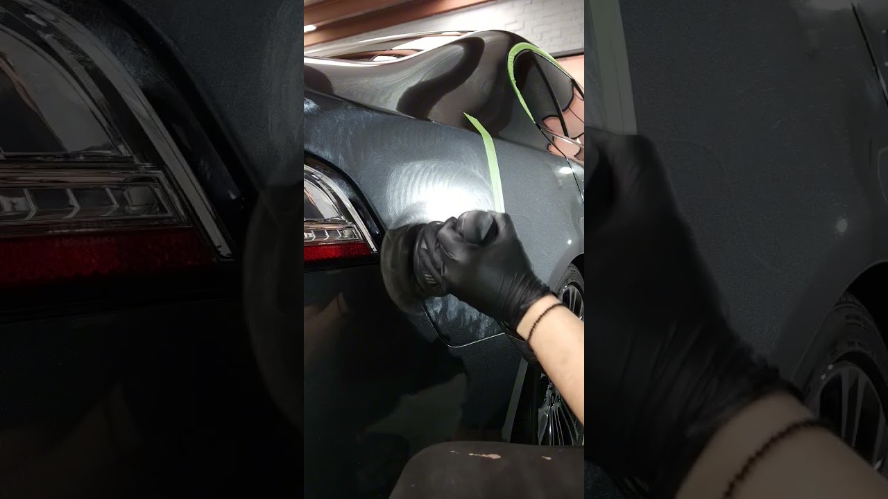 PAINT POLISHING BEFORE & AFTER #asmr #automotive #detailing #satisfying #cars