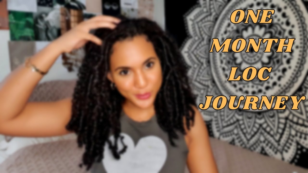 ONE MONTH LOC JOURNEY | STARTER LOCS ON LONG HAIR