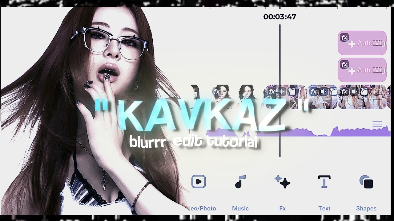 '' KAVKAZ '' TikTok trend edit tutorial || blurrr app tutorial