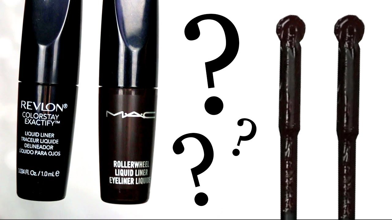 Drugstore Dupe Tested | Revlon Exactify vs. MAC Rollerwheel Eyeliner