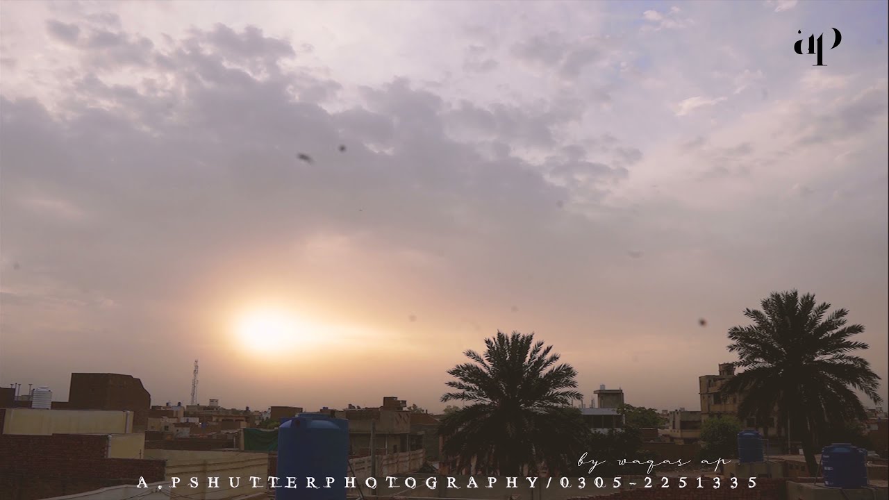 Timelaps The Sun Rise Up the beautiful view at my top roof.