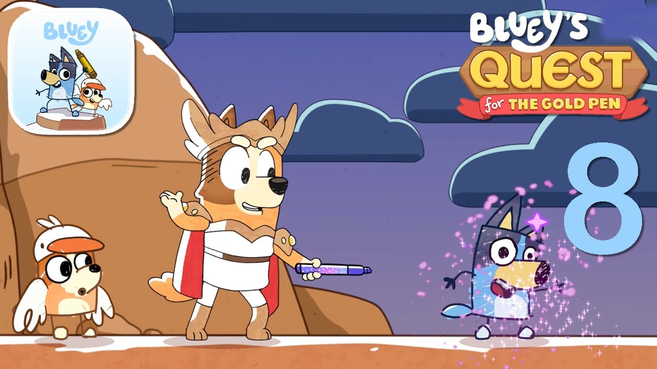 Bluey's Quest for The Gold Pen - SPACE - iOS / Android Walkthrough Gameplay Part 8