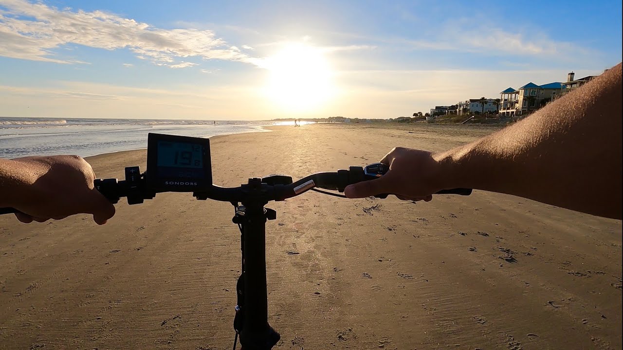 SONDORS FOLD X ELECTRIC BIKE ON THE BEACH | ISLE OF PALMS, SC