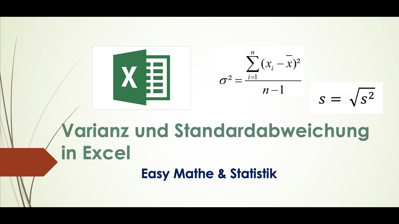 Varianz und Standardabweichung in Excel berechnen