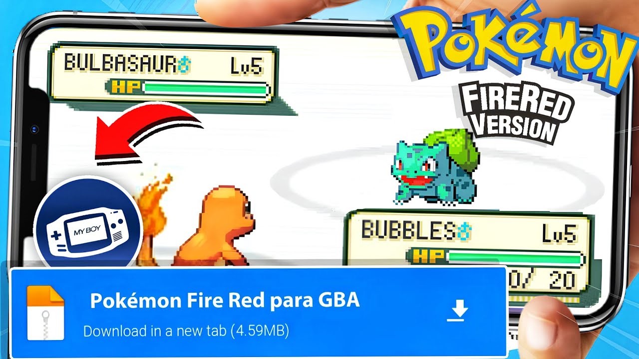 POKEMON FIRE RED PARA CELULAR EM PORTUGU&Ecirc;S!! POKEMON FIRE RED PT-BR EMULADOR GBA MY BOY 2026!