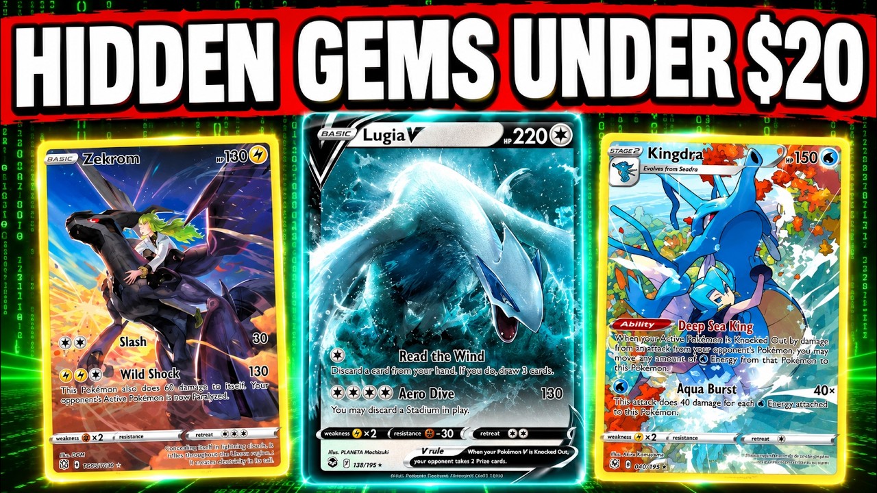 35 карт Pok&eacute;mon, которые ДОЛЖНЫ БЫТЬ у каждого, дешевле $20! Инвестирование в Pok&eacute;mon с ограничен...