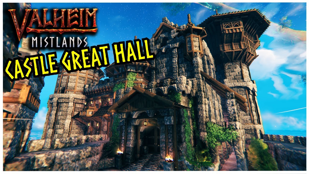 Valheim Mistlands- Building a HUGE MEDIEVAL CASTLE in the Plains- Part 3