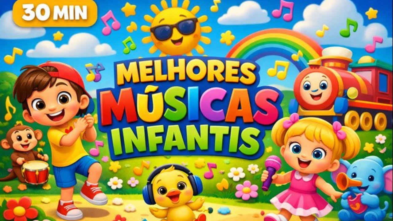 30 MIN DE MÚSICAS INFANTIS | CANÇÕES DIVERTIDAS PARA BEBÊS E CRIANÇAS