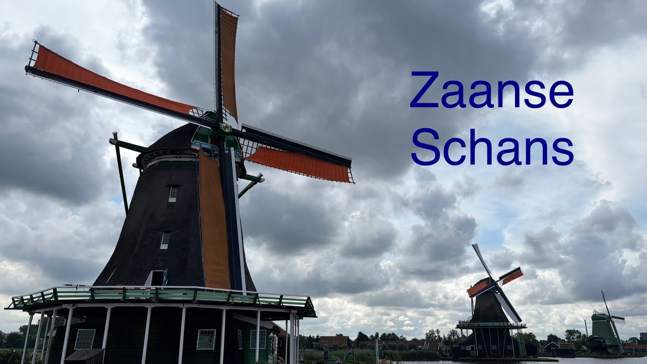 Zaanse Schans vindmøllepark i Nederland 