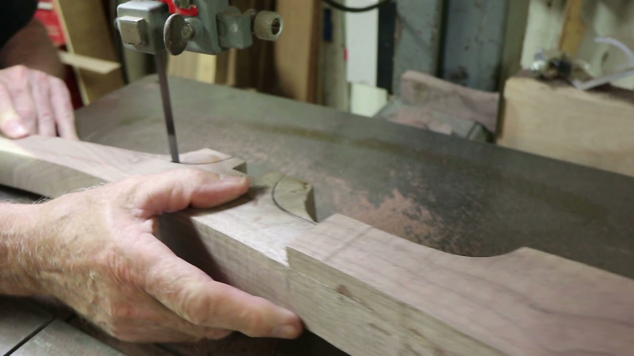 Bandsawing back leg