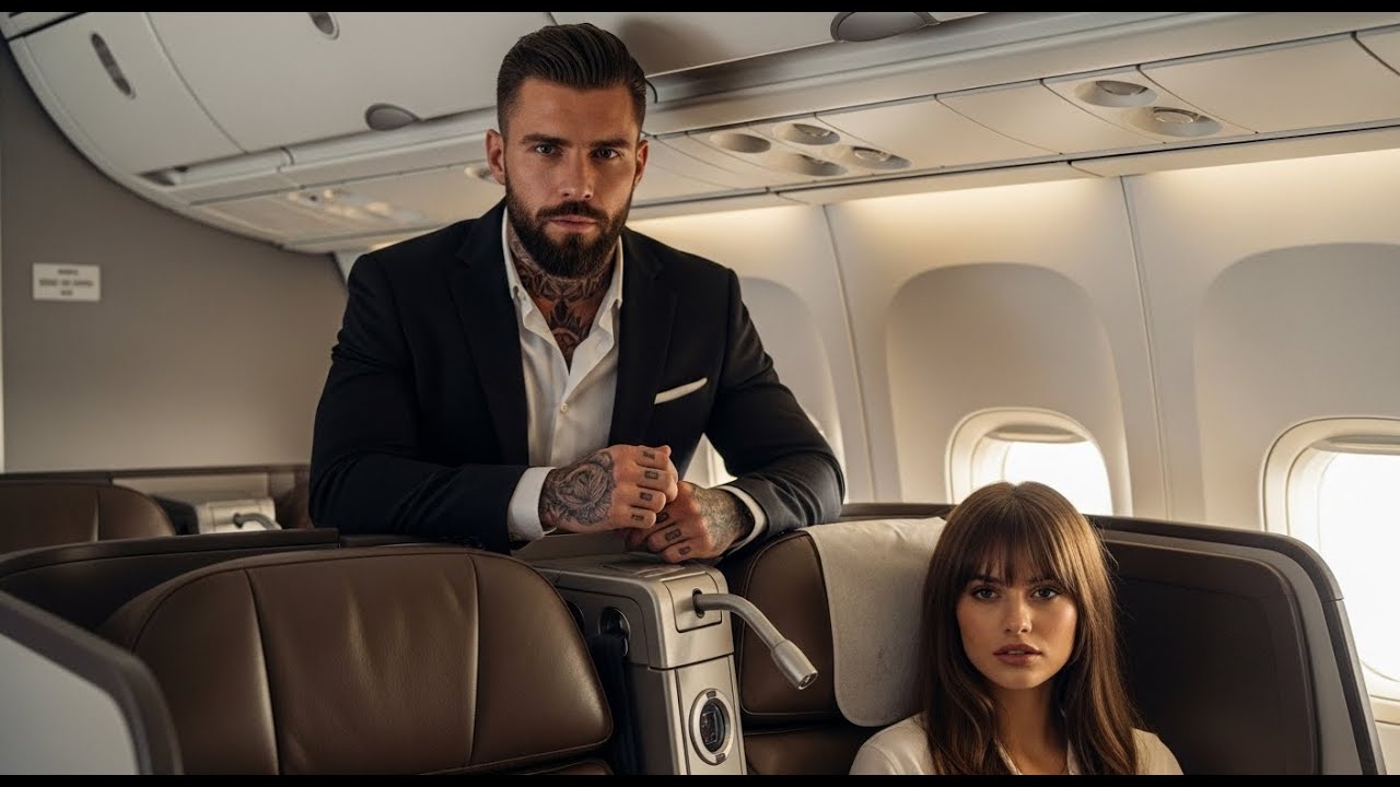 She Sat in First Class by Mistake — The Mafia Boss behind her Said: “Stay right here. Don’t move.”