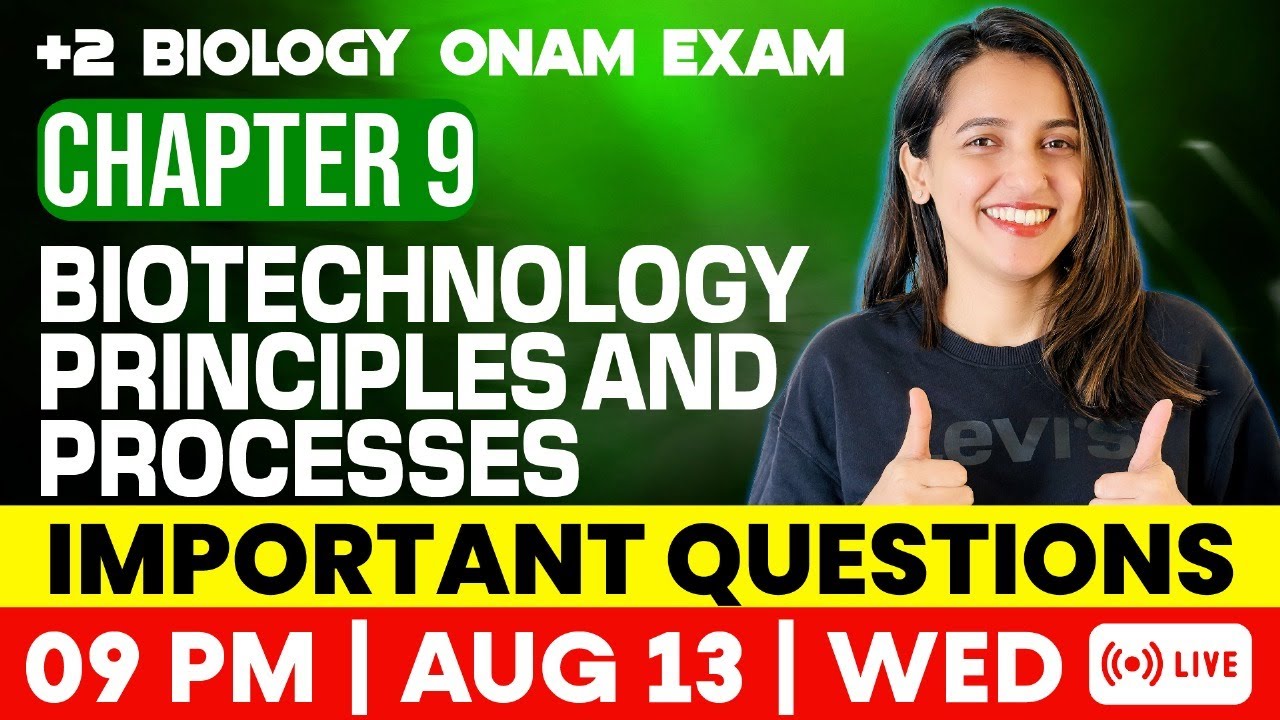 +2 Biology Onam Exam | Biotechnology Principle And Process  | Important Questions | Exam Winner