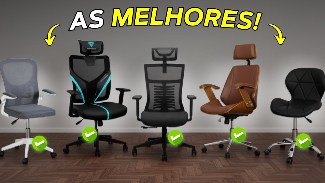 TOP 7 MELHORES CADEIRAS ERGONÔMICAS e GAMER para Comprar em 2025 (Sem Erro!)