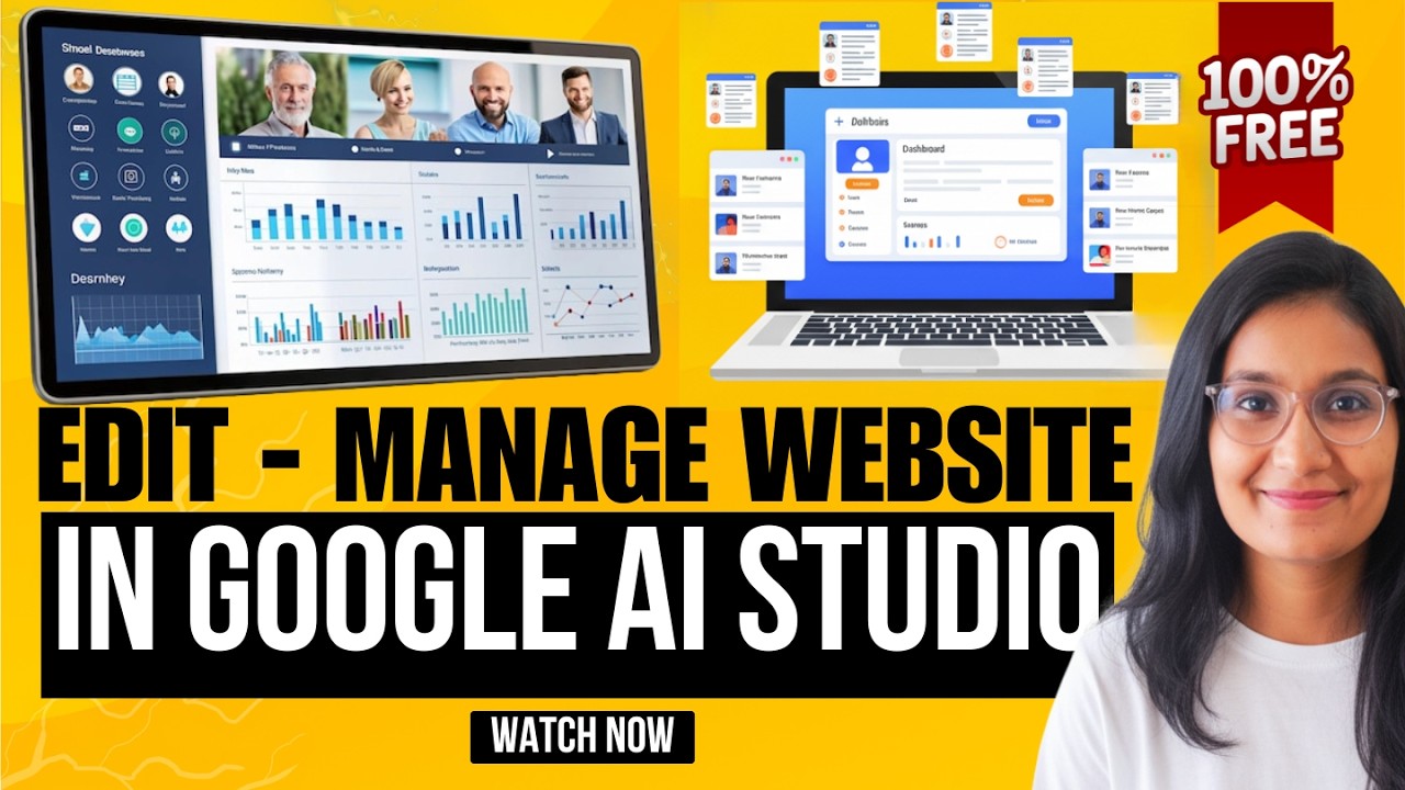 Google AI Studio Tutorial: Build Admin Panel, Add Blogs, Save Inquiry Forms in Website