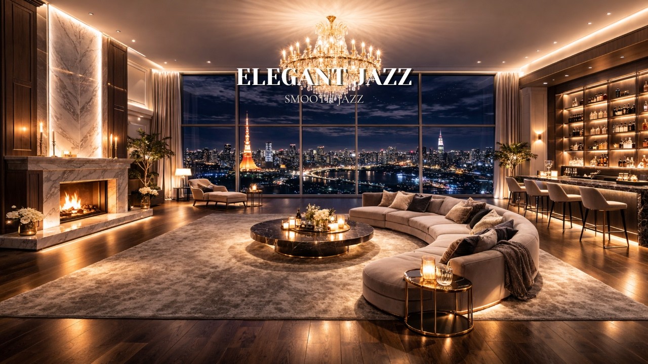 Smooth Jazz Lounge 🎷 Luxury Midnight Jazz for Relaxing, Study & Work (3 Hours)