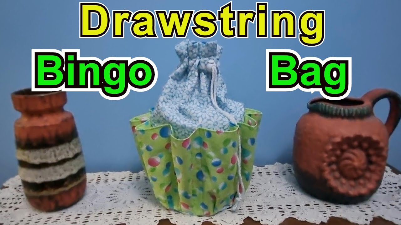 Как сшить многофункциональную сумку-переноску Bingo Dauber Bag с завязками и множеством карманов....