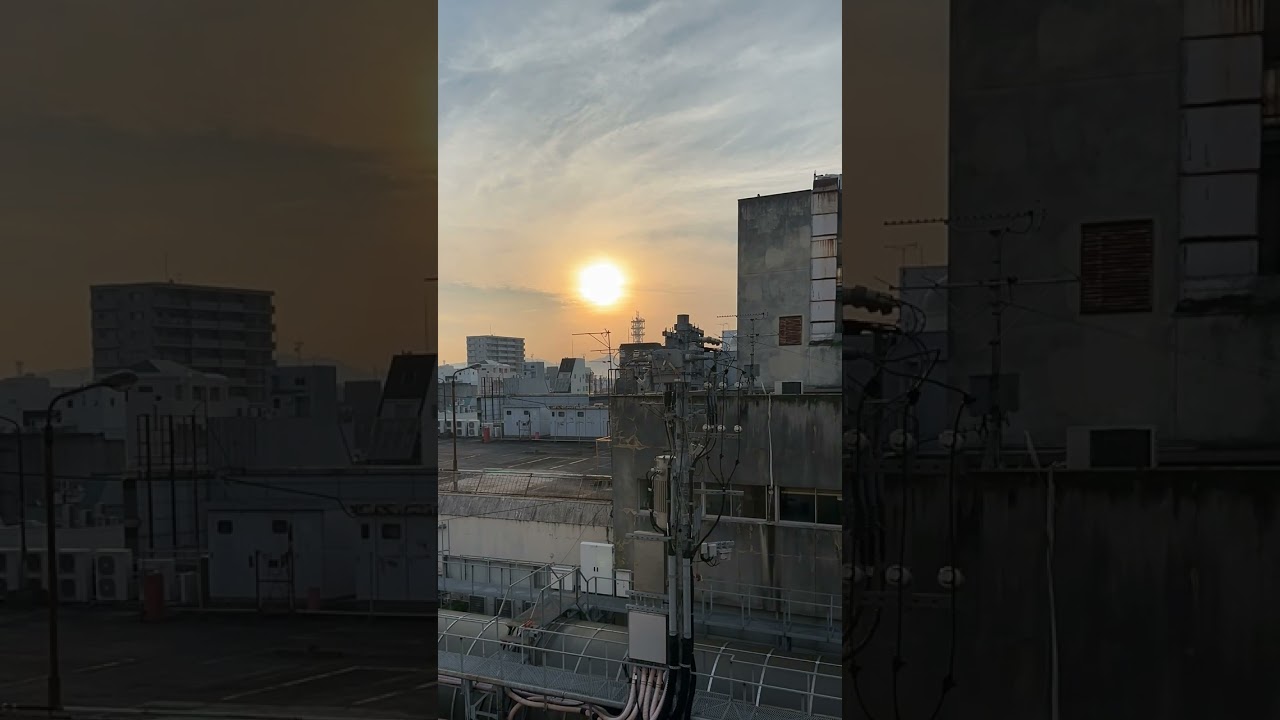 【タイムラプス】 明け方の豊橋, 愛知 #Shorts