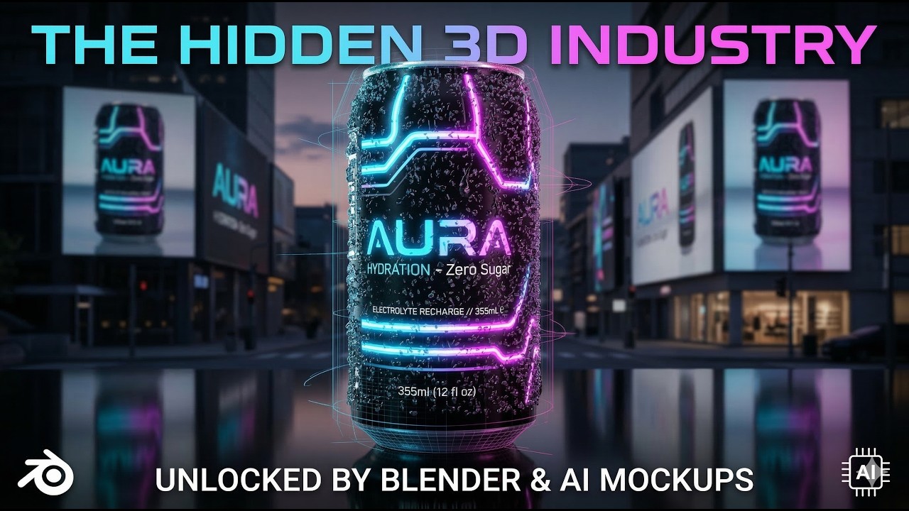The Hidden 3D Industry Nobody is Talking About (Blender + AI Workflow)