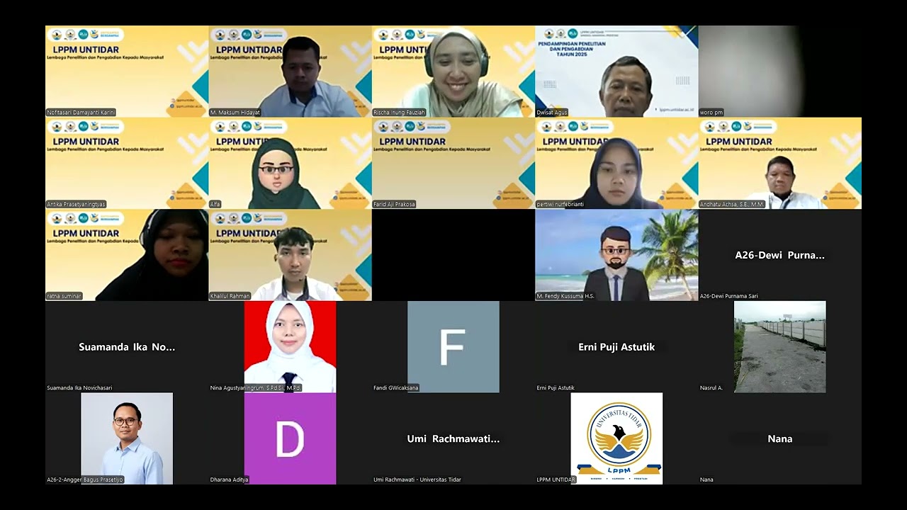 Sosialisasi Pembukaan Proposal Penelitian dan PKM DIPA Universitas Tidar Tahun 2026