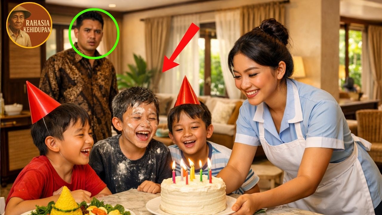 JUTAWAN ITU MERASA DILUPAKAN DI HARI ULANG TAHUNNYA… TAPI ART DAN ANAK-ANAKNYA MENGUBAH SEGALANYA