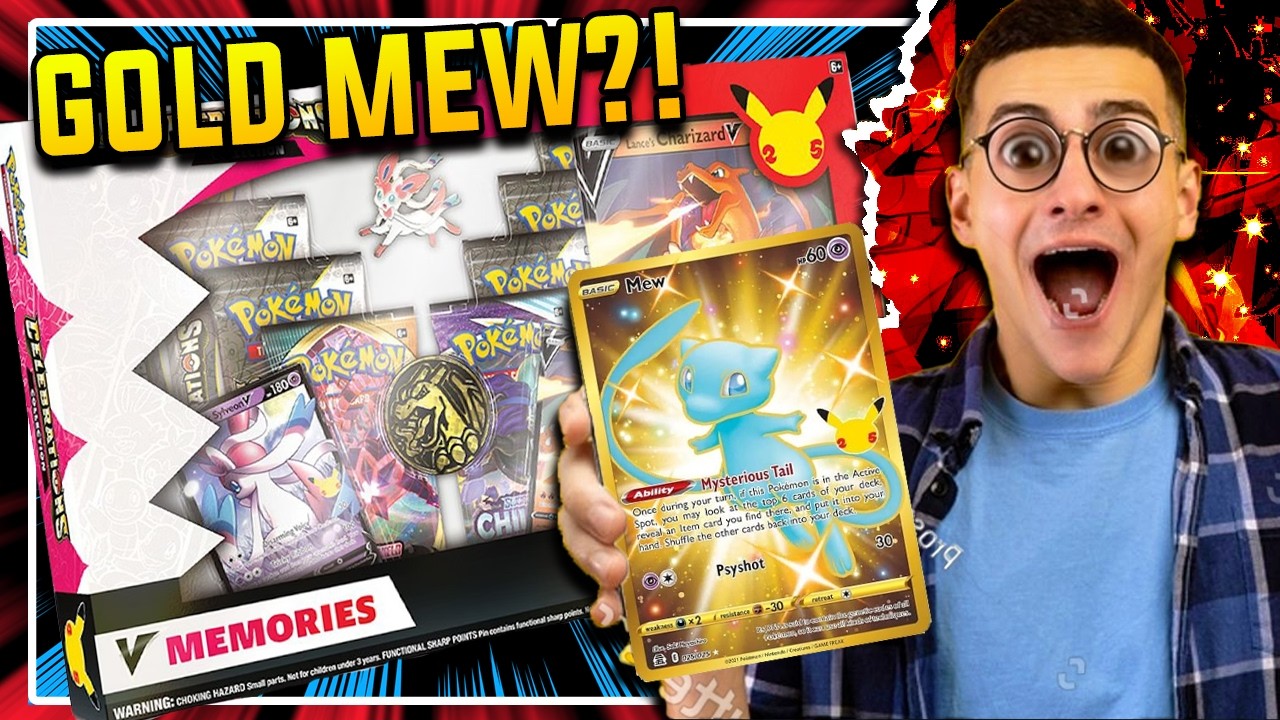 Pokemon Celebrations V Memories first time box opening! Can I get the GOLD MEW in 2026?!