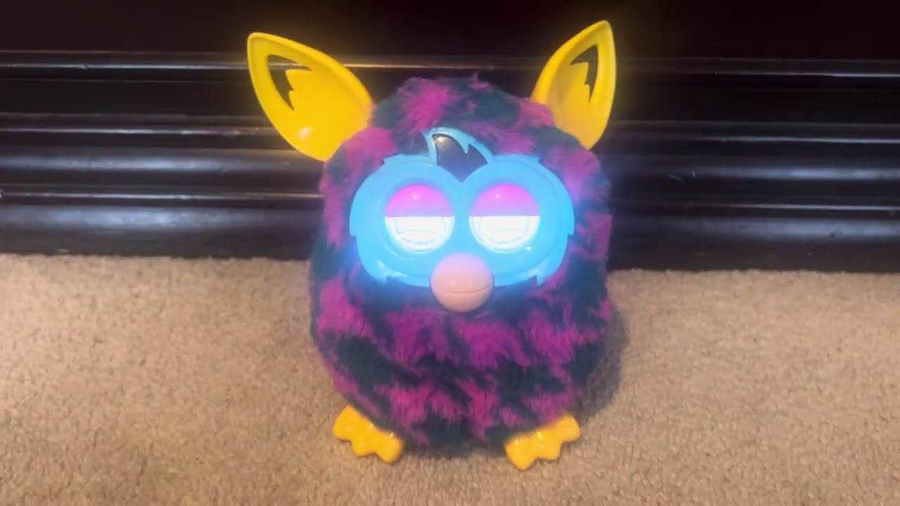 Purple Houndstooth Furby Boom (Broken)