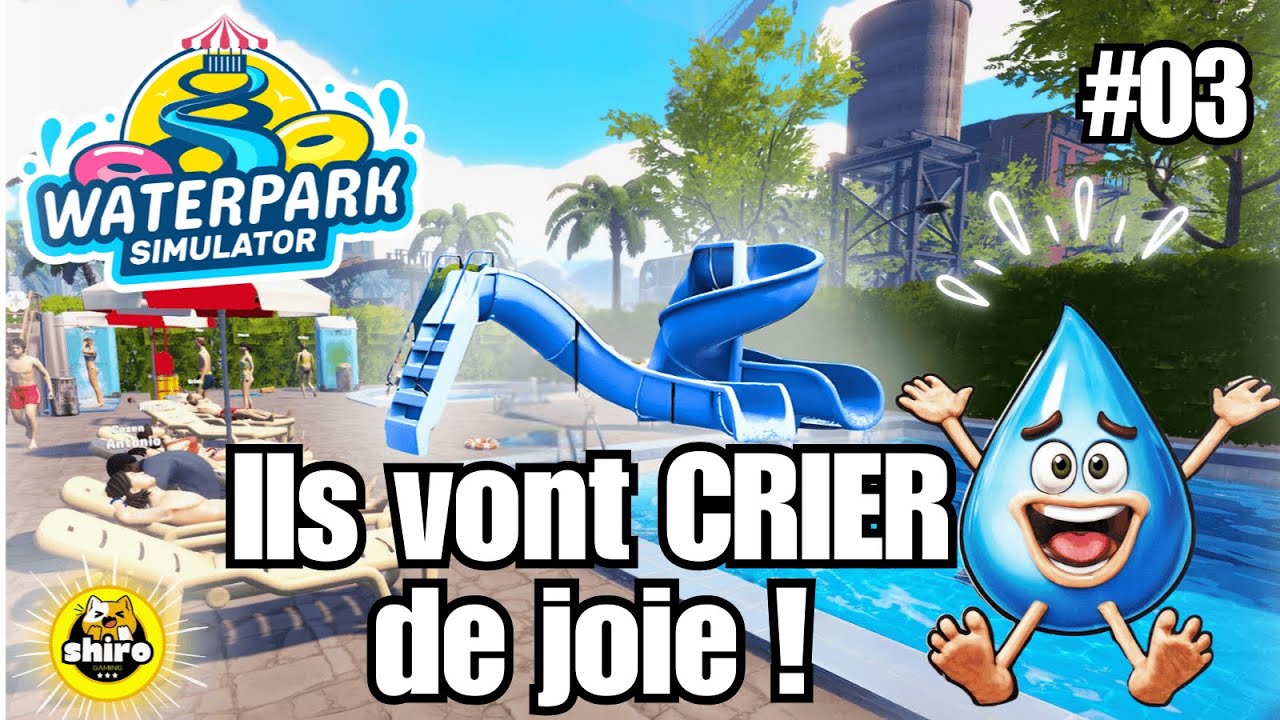 Deux nouveaux toboggans fous débarquent dans mon parc ! (Waterpark Simulator #3)