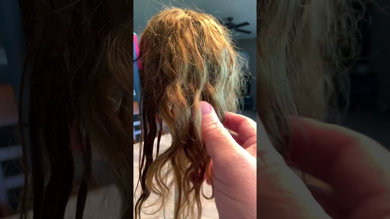 Antique mohair wig styling