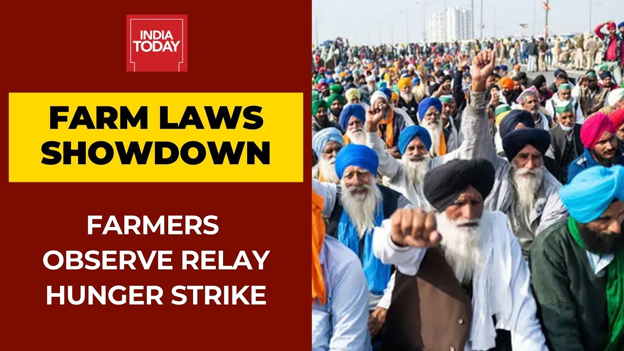 Farm Laws Showdown: Farmer Unions Observes Day Long Relay Hunger Strike
