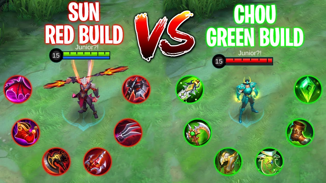 SUN RED BUILD VS CHOU GREEN BUILD, WHO WILL WIN?