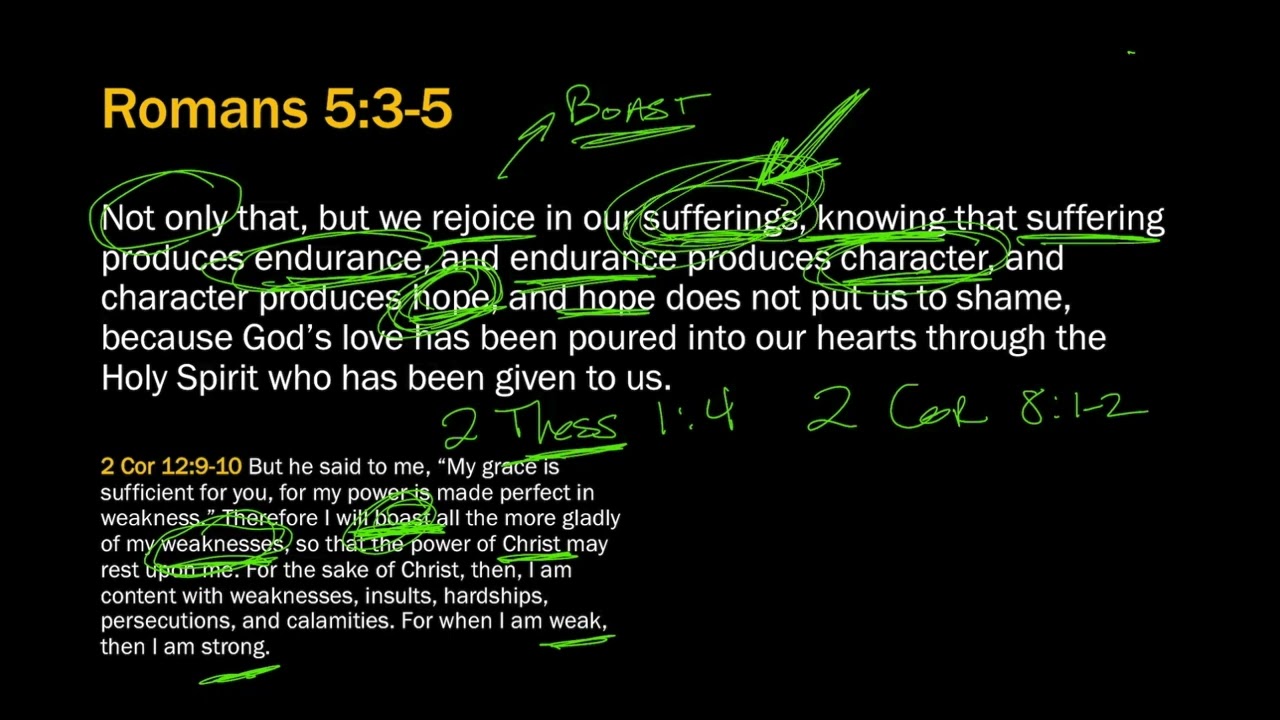 Romans 5:3-5