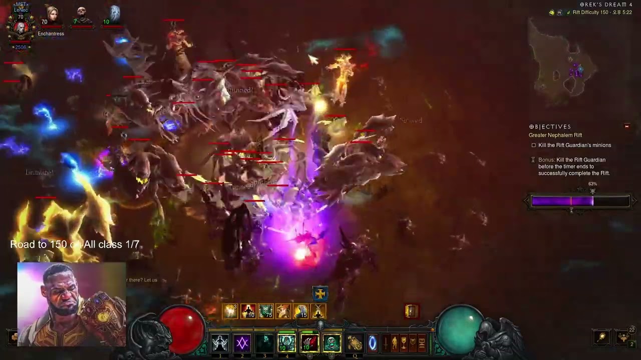 Diablo 3 Season 31 World first Rathma Necro gr 150 clear