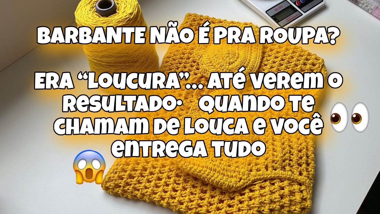 POLÊMICO 👀 RIRAM, ME CHAMARAM DE LOUCA E EU LEVEI ISSO A SÉRIO! Vestido no fio n•6 