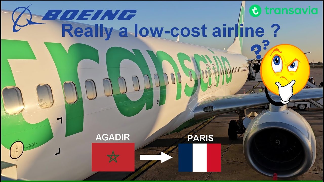 ✈️ Flight report Transavia | Agadir To Paris | Boeing 737-800 Economy class [ full flight report ]
