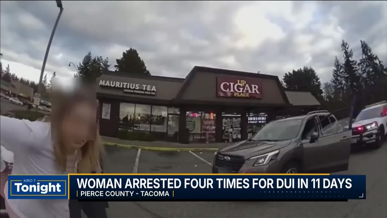 Pierce County woman arrested for DUI four times in 11 days