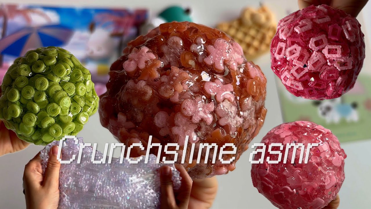 오독우드득 소리 알찬 크런치슬라임 🤗 / Crunchslime ASMR