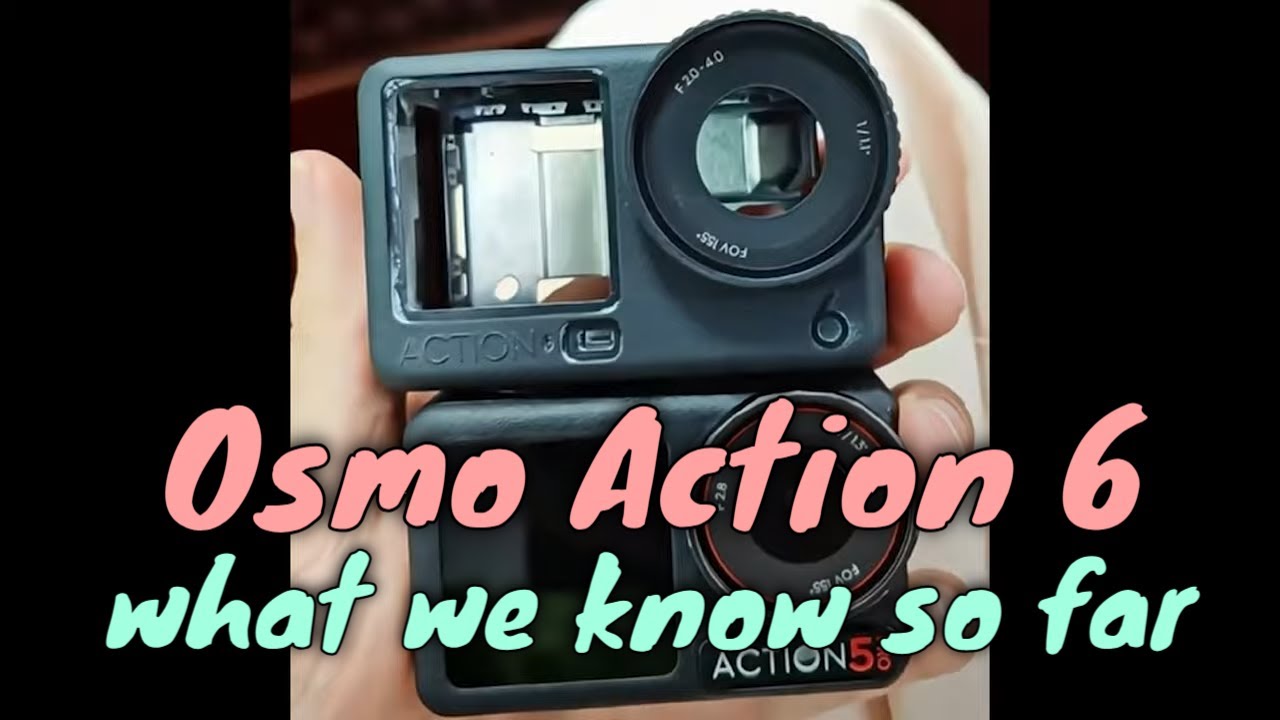 Утечка информации о DJI Osmo Action 6 — переменный объектив, новый сенсор и совершенно новый облик!