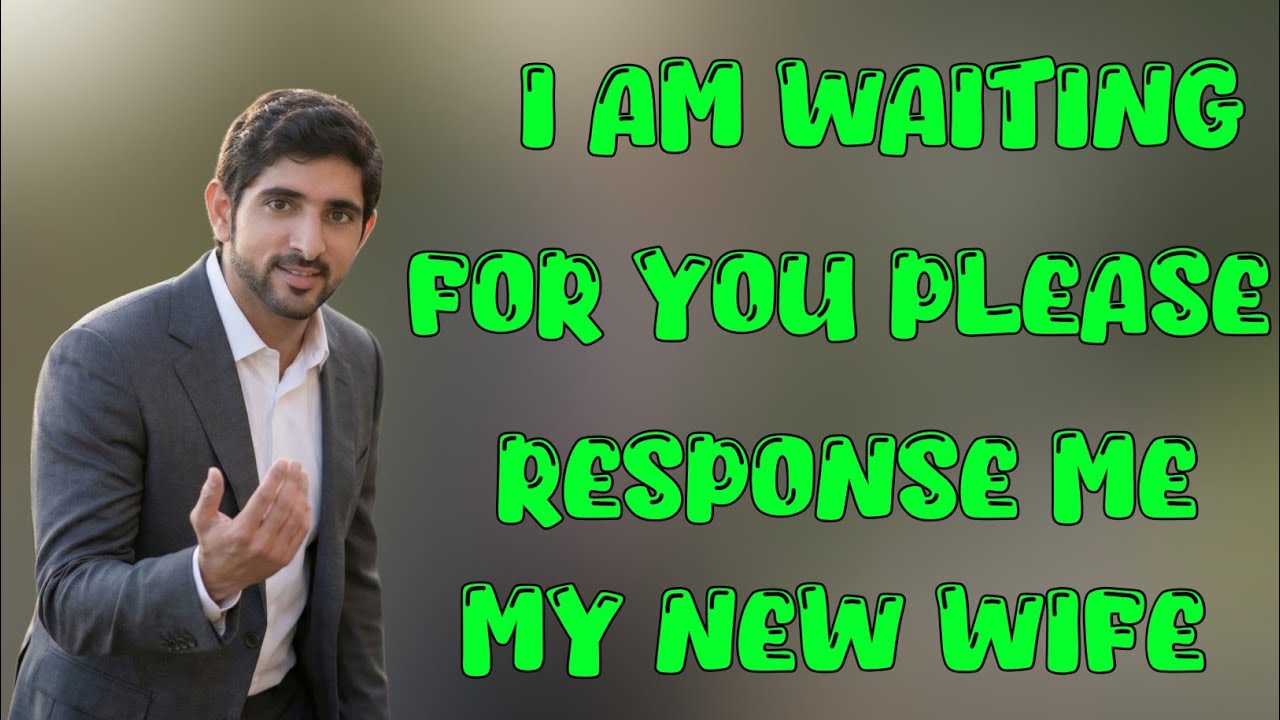 I am waiting for you my new wife | Sheikh Hamdan Fazza Poetry | Tribute by Fazza Poems Studio
