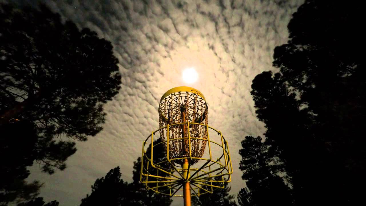 Prodigy disc golf Basket Night-lapse