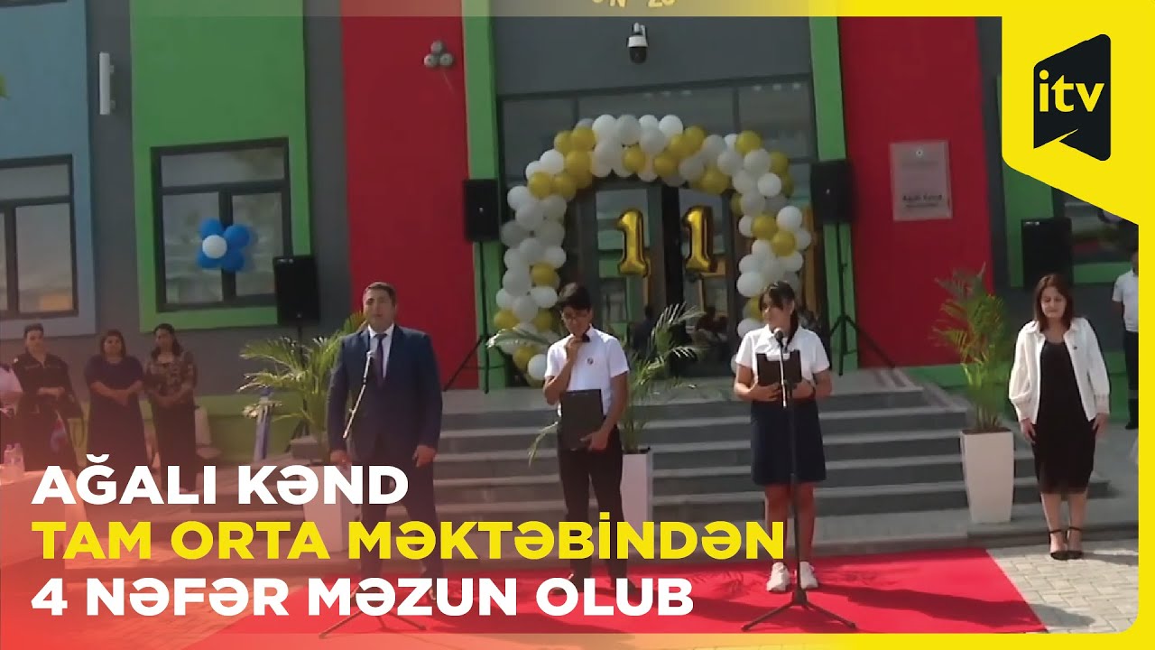 Ağalı kənd tam orta məktəbindən dörd nəfər məzun olub